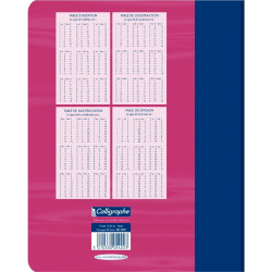 Cahier de brouillon 96 pages seyès 56g, format 17x22 cm