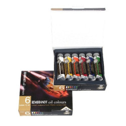 Huile extra-fine Rembrandt Set 6 tubes
