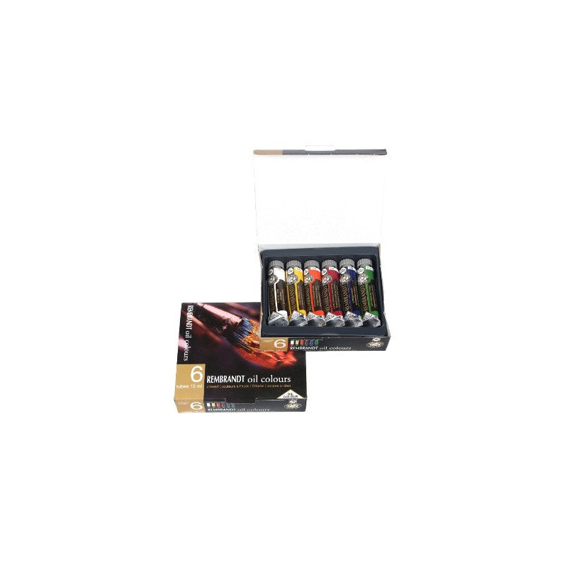 Huile extra-fine Rembrandt Set 6 tubes