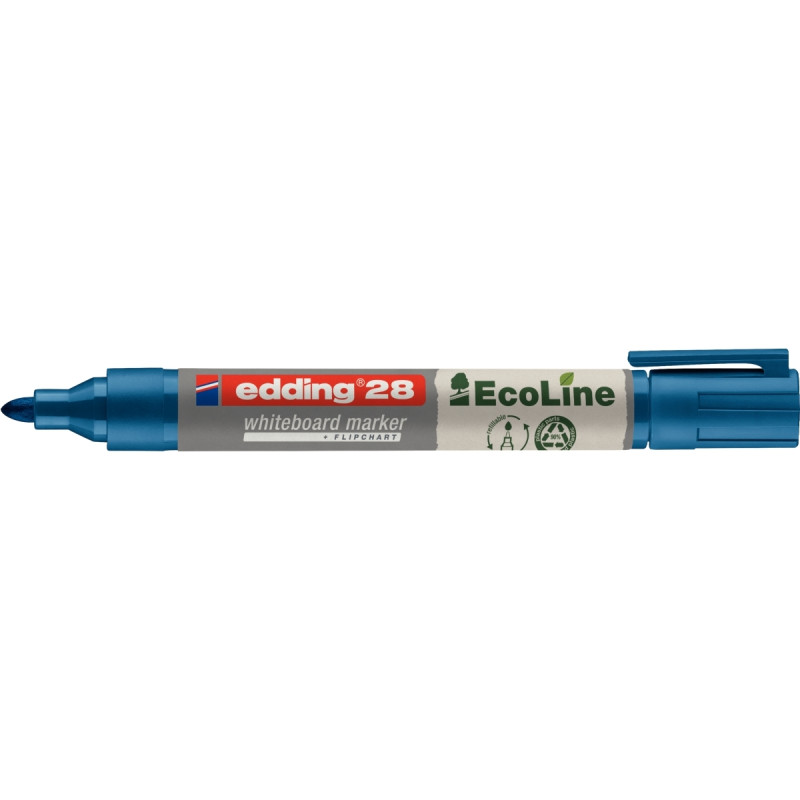 Marqueur tableau blanc Edding28 pointe ogive bleu