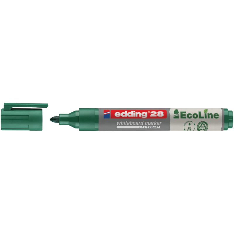 Marqueur tableau blanc Edding28 pointe ogive vert