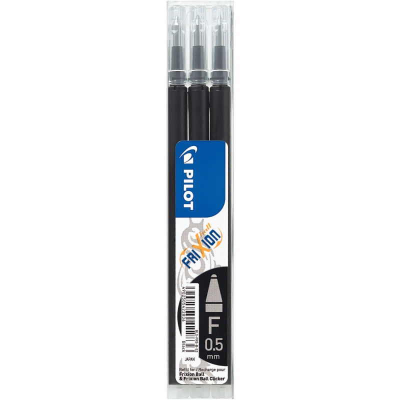 Étui de 3 recharges Frixion pointe fine noires