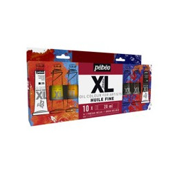 Etui Huile fine XL de 10 tubes 20ml couleurs assorties