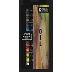 Set Huile 12 ou 24 x 12 ml couleurs assorties - Inart - 24 x 12 ml