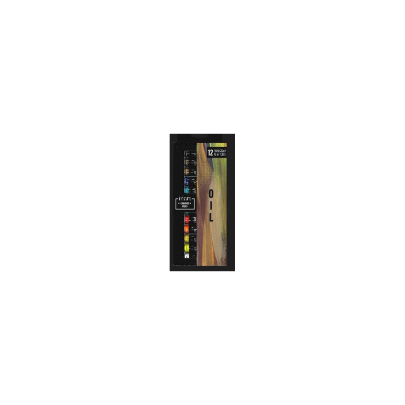 Set Huile 12 ou 24 x 12 ml couleurs assorties - Inart - 24 x 12 ml