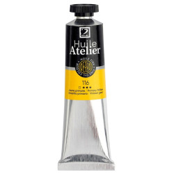 Peinture à l'huile fine Atelier tube 40 ml - Vert jaune