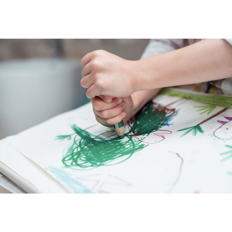 Crayon de couleur Woody argent