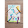 Crayon de couleur Woody argent