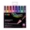 Pochette de 8 marqueurs Posca pointe moyenne ogive pastels