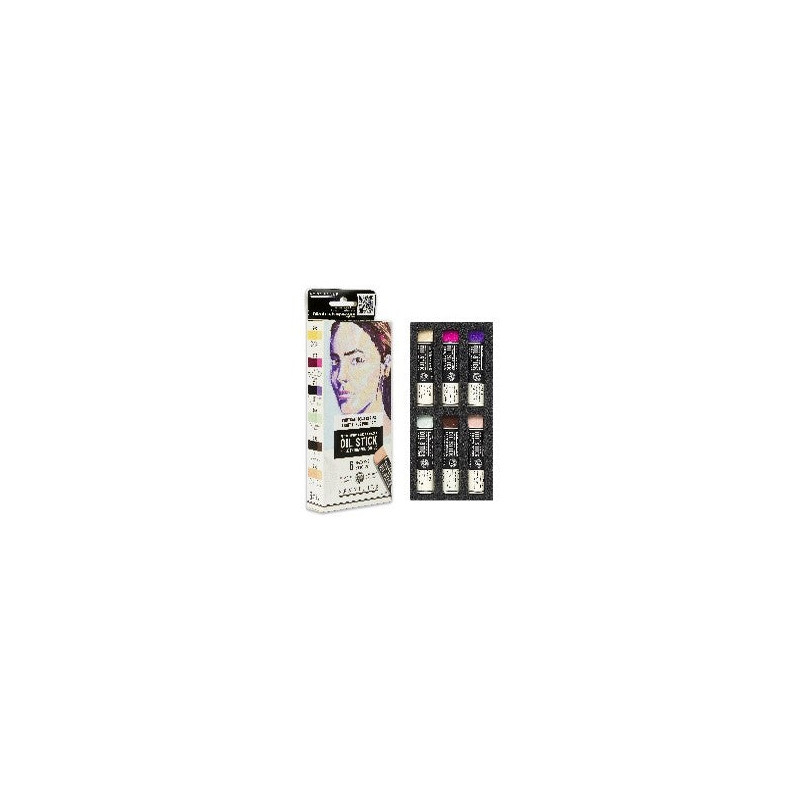 Set 6 mini Oil Stick 12ml Portrait tons clairs
