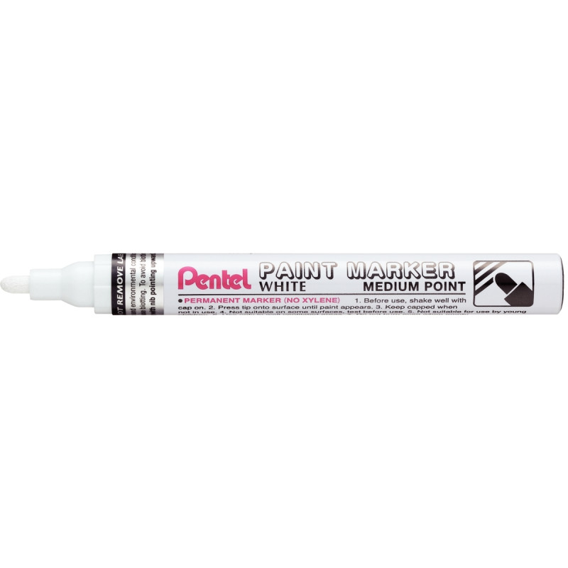Marqueur peinture permanent moyenne blanc