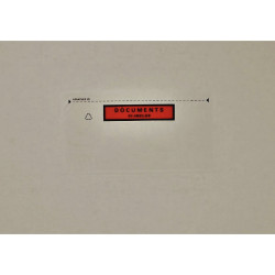 Boite de 100 pochettes adhésives "documents ci-inclus" 228x120mm