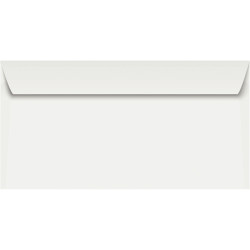Boite de 250 enveloppes blanches 110x220mm 90g bande siliconnée