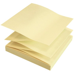 Paquet de 12 bloc de 100 feuilles Z-Note recyclées 75 x 75 mm coloris