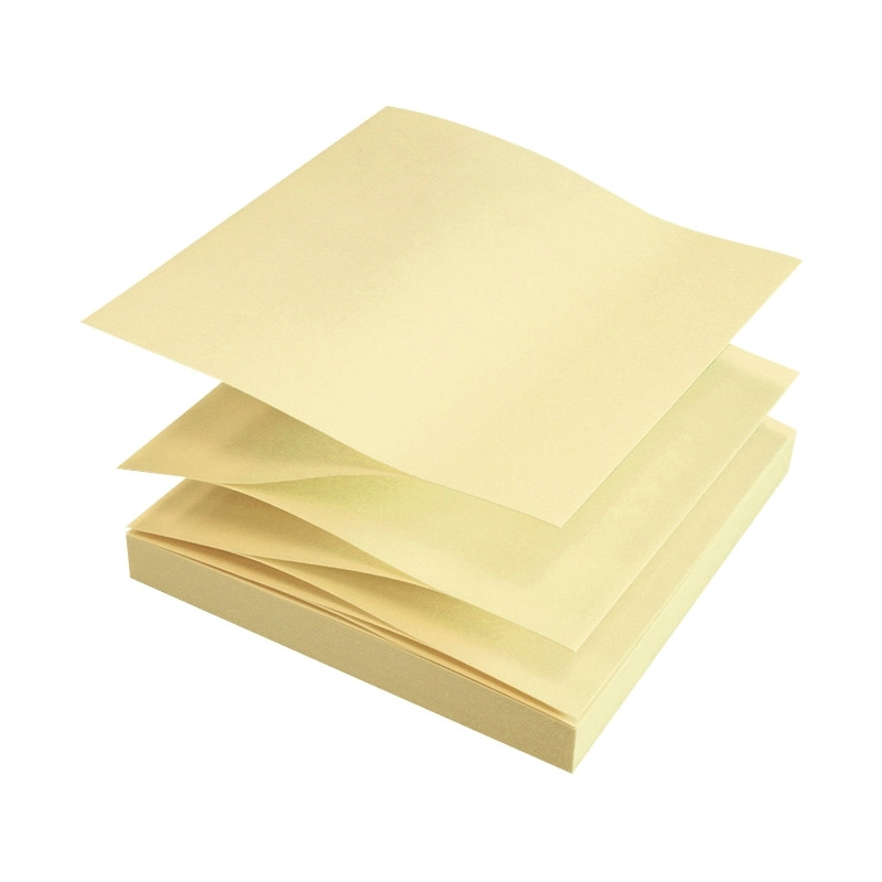 Paquet de 12 bloc de 100 feuilles Z-Note recyclées 75 x 75 mm coloris