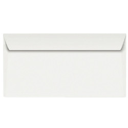 Boite de 250 enveloppes blanches 110x220mm 90g bande siliconée fenêtre