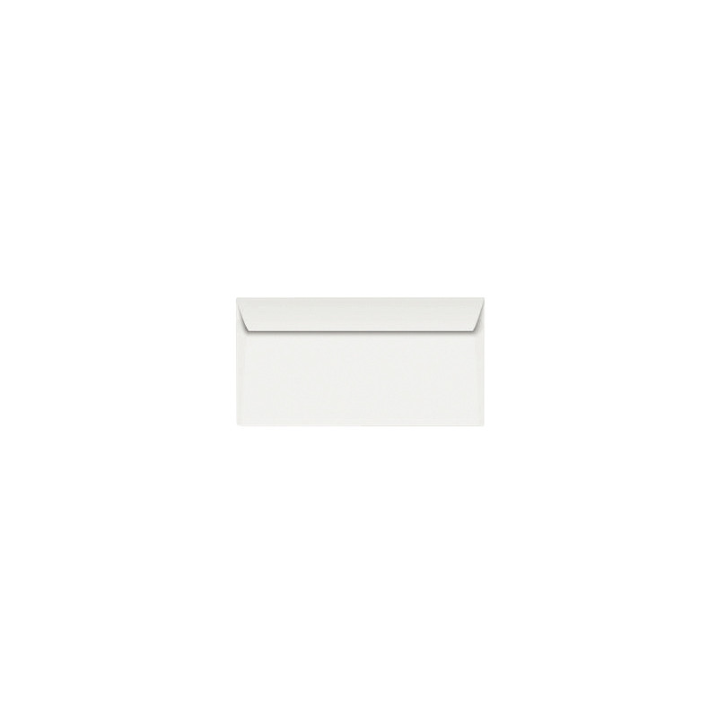 Boite de 250 enveloppes blanches 110x220mm 90g bande siliconée fenêtre