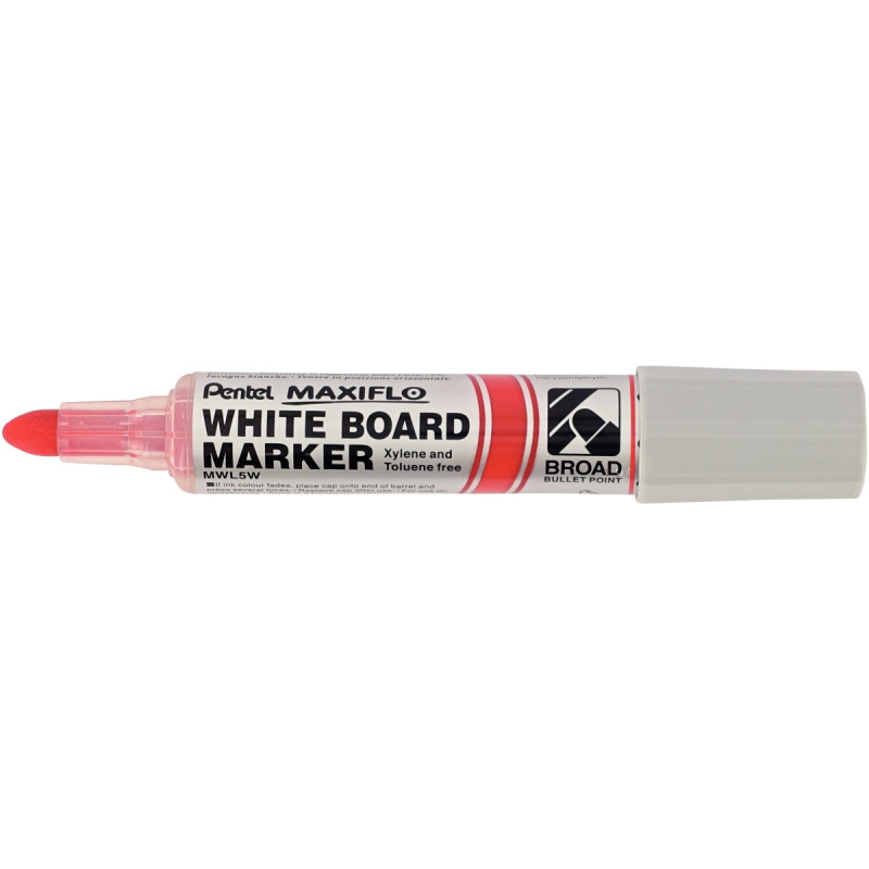 Marqueur tableau blanc Maxiflo pointe ogive 8mm rouge