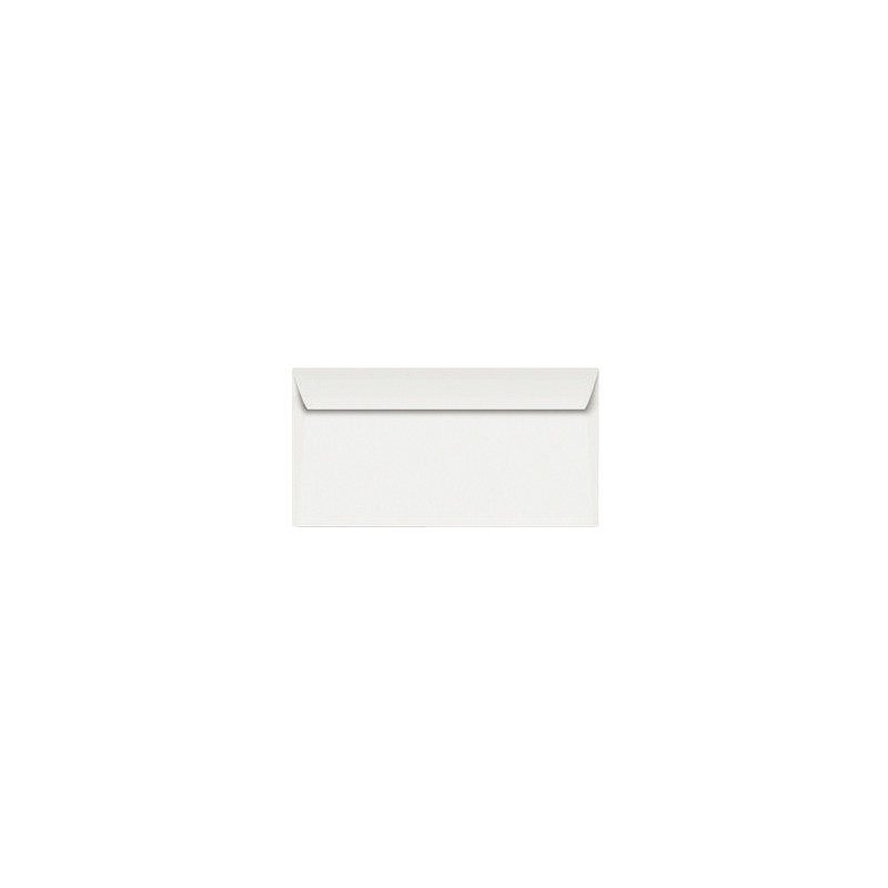 Boite de 250 enveloppes blanches 110x220mm 90g bande siliconée fenêtre