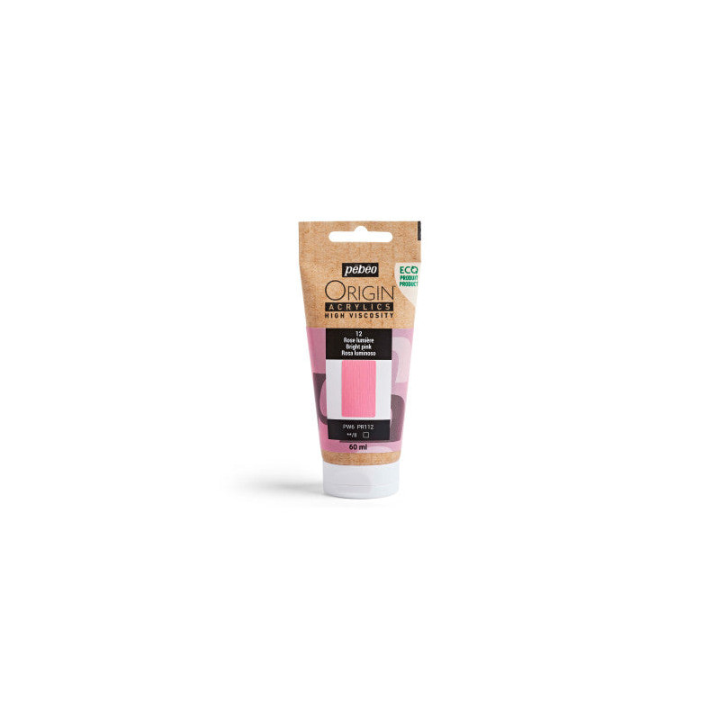 Peinture Acrylique Origin 60 ml - 48 couleurs - 48 Vert fluorescent