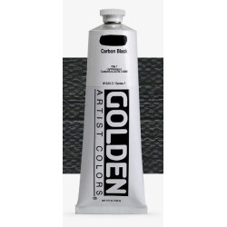 Peinture acrylique extra-fine Heavy Body GOLDEN 148 ml Noir de carbone