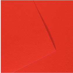 Paquet de 10 feuilles mi-teinte format 50x65cm rouge vif