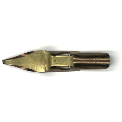Plume plate acier avec réserve - 1,5 mm gauche