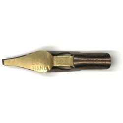 Plume plate acier avec réserve - 2 mm gauche
