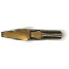 Plume plate acier avec réserve - 3,5 mm gauche