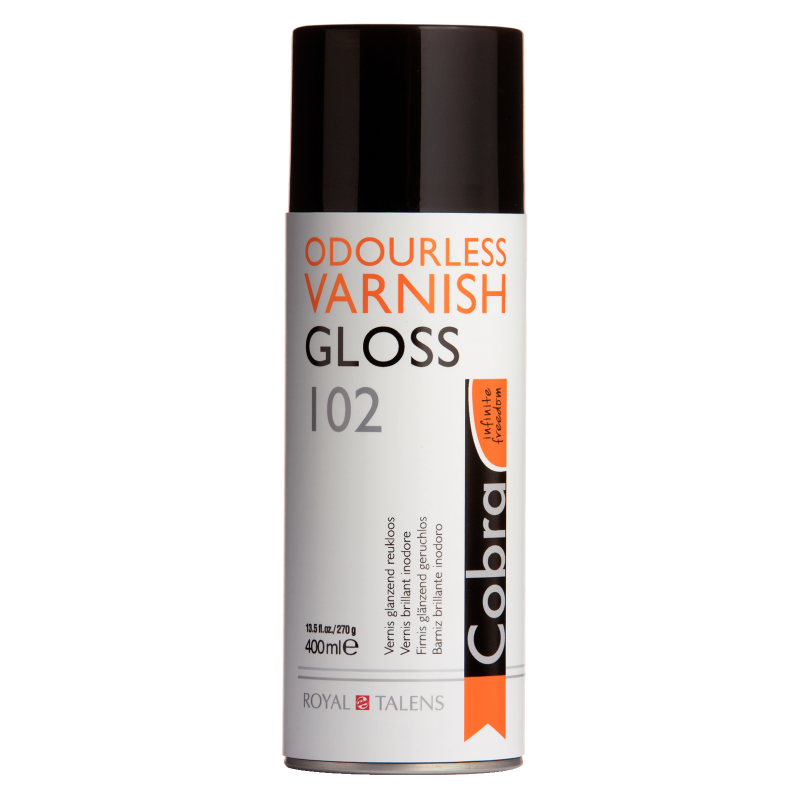 Vernis aérosol Cobra 400ml mat/satiné/brillant - Vernis 400 ml satiné