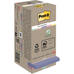 Tour distributrice de 16 blocs de 100 feuilles post-it recyclées 76 x