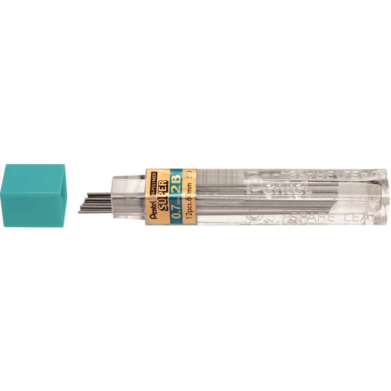Blister de 2 étuis de 12 mines Hi-Polymer 0,7mm 2B