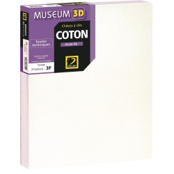 Châssis en toile à peindre Coton Museum 3D - 12x12cm