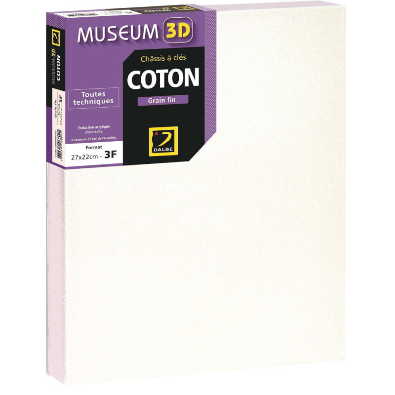 Châssis en toile à peindre Coton Museum 3D - 40x30cm
