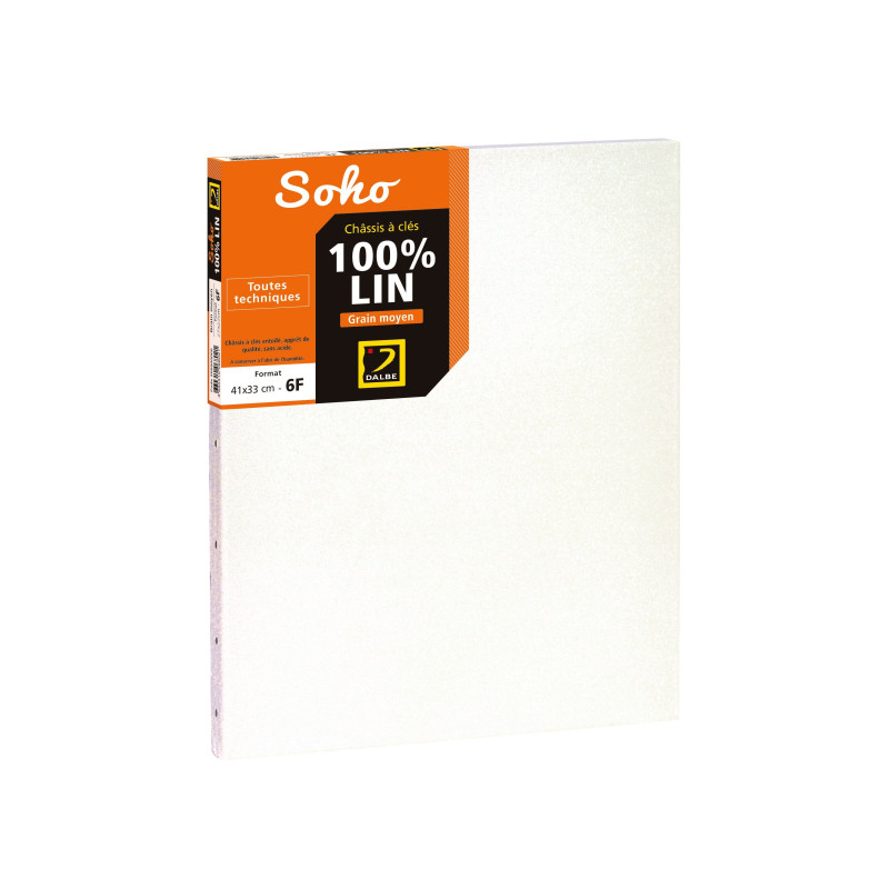 Châssis entoilés lin à peindre Soho - 50x40cm