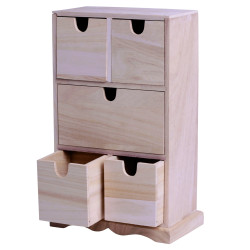 Commode 5 tiroirs 16,6cmx10,2cmx32cm