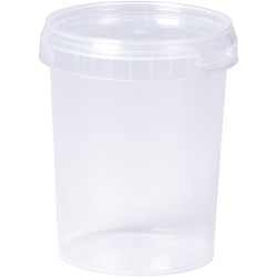 Lot de 10 pots vides 500 ml avec couvercle