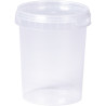 Lot de 10 pots vides 500 ml avec couvercle