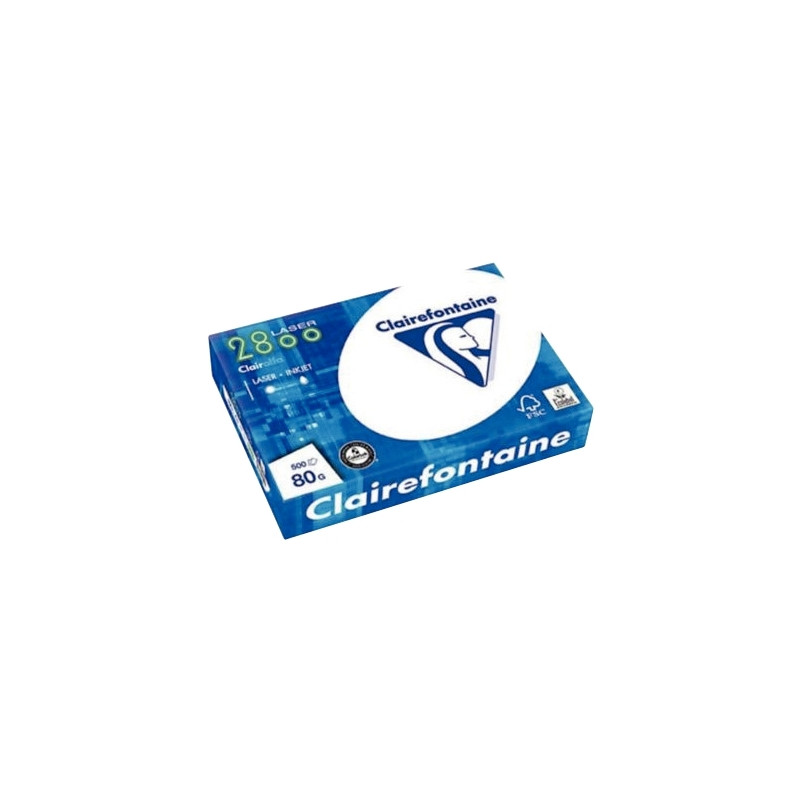 Ramette de 500 feuilles format A4 80g blanc perforée CLAIRALFA
