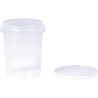 Lot de 10 pots vides 500 ml avec couvercle