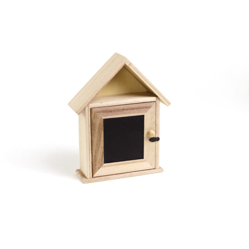 Boîte à clé ardoise en bois