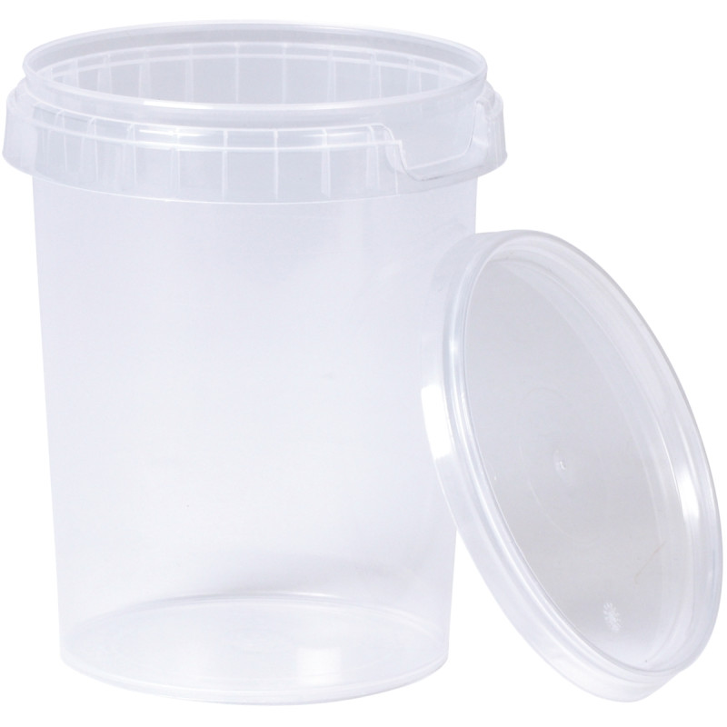 Lot de 10 pots vides 500 ml avec couvercle