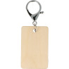 Porte-clés en bois rectangles (x3) 55 x 35 x 5 mm