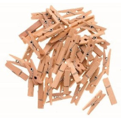 Pinces à linge bois 72 mm - 24 pcs