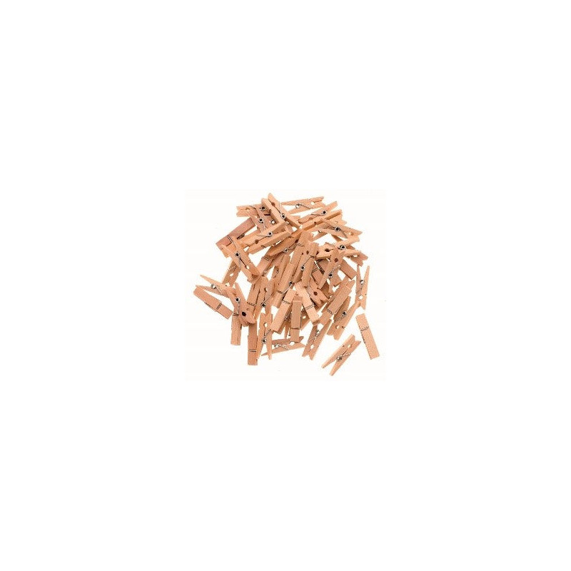 Pinces à linge bois 72 mm - 24 pcs