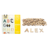 Lettres majuscules bois X104