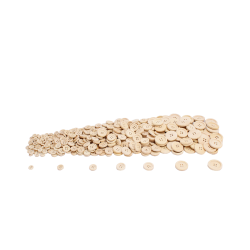Bouton en bois de 9 à 28 mm - 200gr - X380