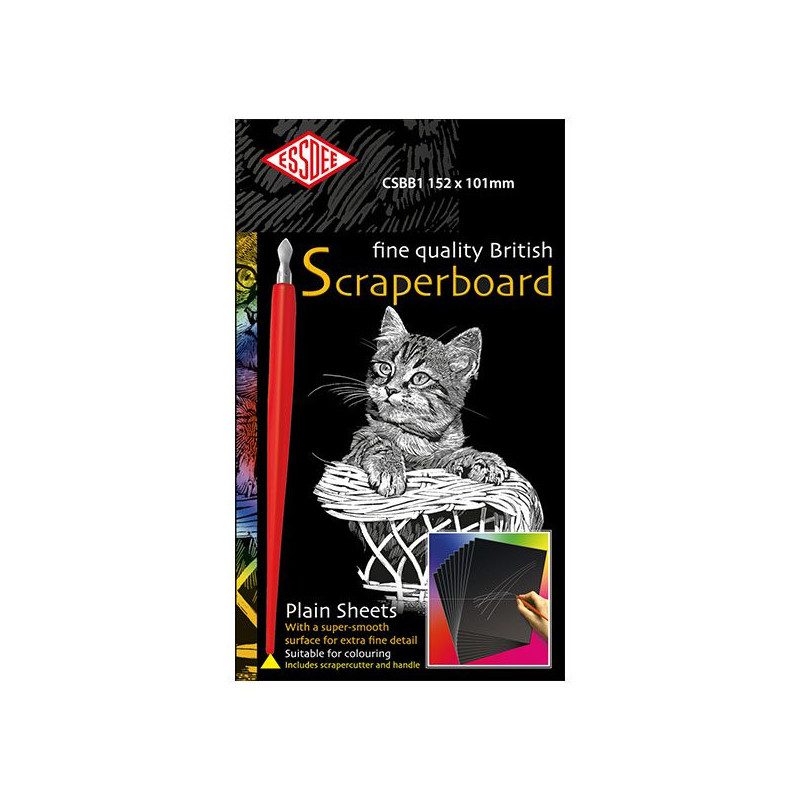 Lot de 10 cartes à gratter 610 x 502 mm