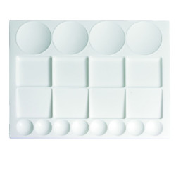 Palette rectangulaire plastique - 35x24,5cm