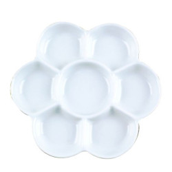 Palette marguerite porcelaine - 15cm
